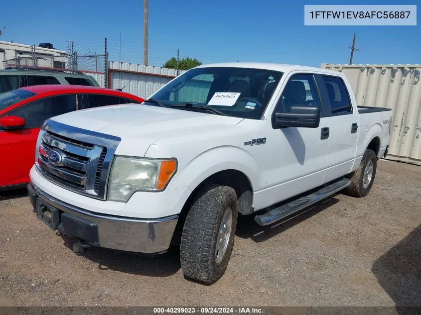 2010 Ford F-150 Fx4/Harley-Davidson/King Ranch/Lariat/Platinum/Xl/Xlt VIN: 1FTFW1EV8AFC56887 Lot: 40299023