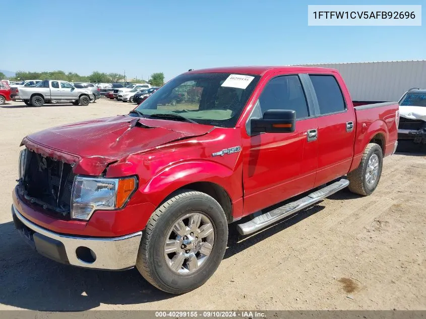 2010 Ford F-150 Fx2 Sport/Harley-Davidson/King Ranch/Lariat/Platinum/Xl/Xlt VIN: 1FTFW1CV5AFB92696 Lot: 40299155