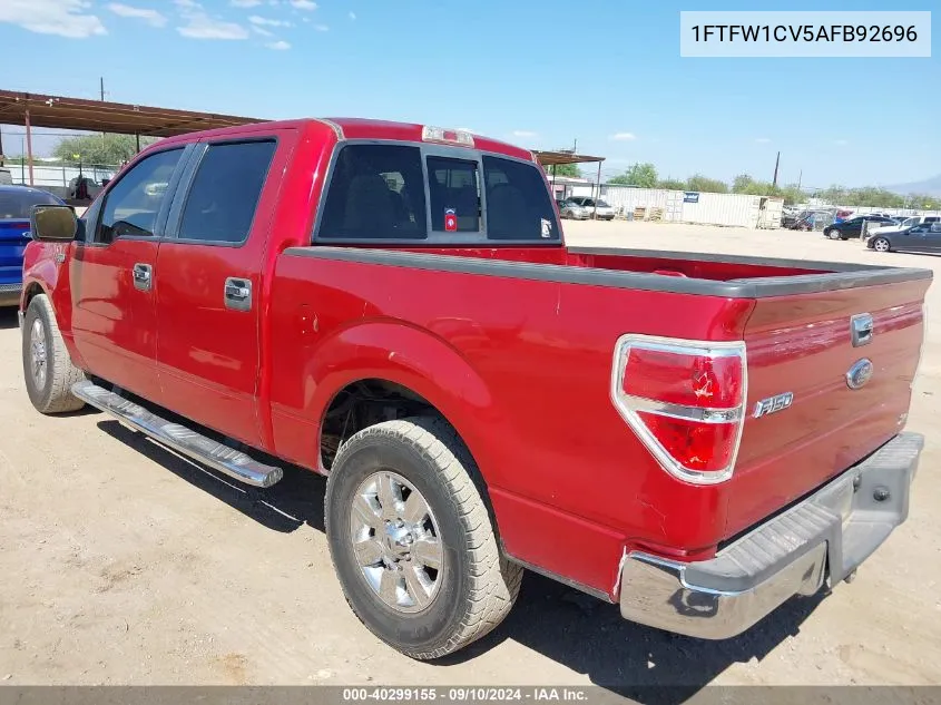 1FTFW1CV5AFB92696 2010 Ford F-150 Fx2 Sport/Harley-Davidson/King Ranch/Lariat/Platinum/Xl/Xlt