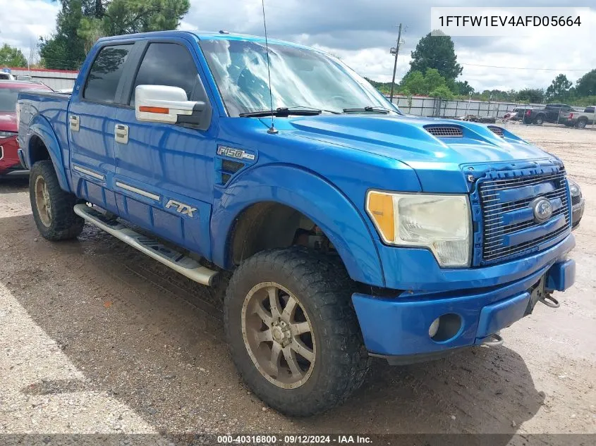 2010 Ford F-150 Fx4/Harley-Davidson/King Ranch/Lariat/Platinum/Xl/Xlt VIN: 1FTFW1EV4AFD05664 Lot: 40316800