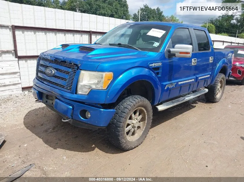 2010 Ford F-150 Fx4/Harley-Davidson/King Ranch/Lariat/Platinum/Xl/Xlt VIN: 1FTFW1EV4AFD05664 Lot: 40316800