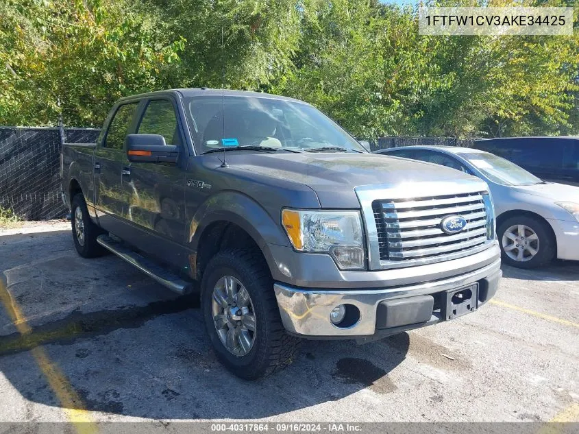 2010 Ford F-150 Fx2 Sport/Harley-Davidson/King Ranch/Lariat/Platinum/Xl/Xlt VIN: 1FTFW1CV3AKE34425 Lot: 40317864