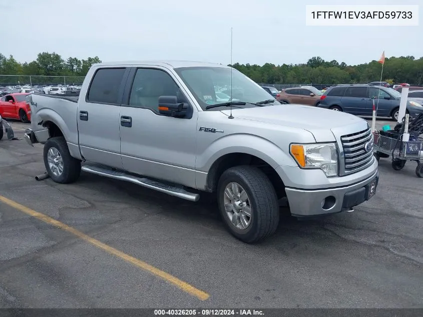 2010 Ford F-150 VIN: 1FTFW1EV3AFD59733 Lot: 40326205