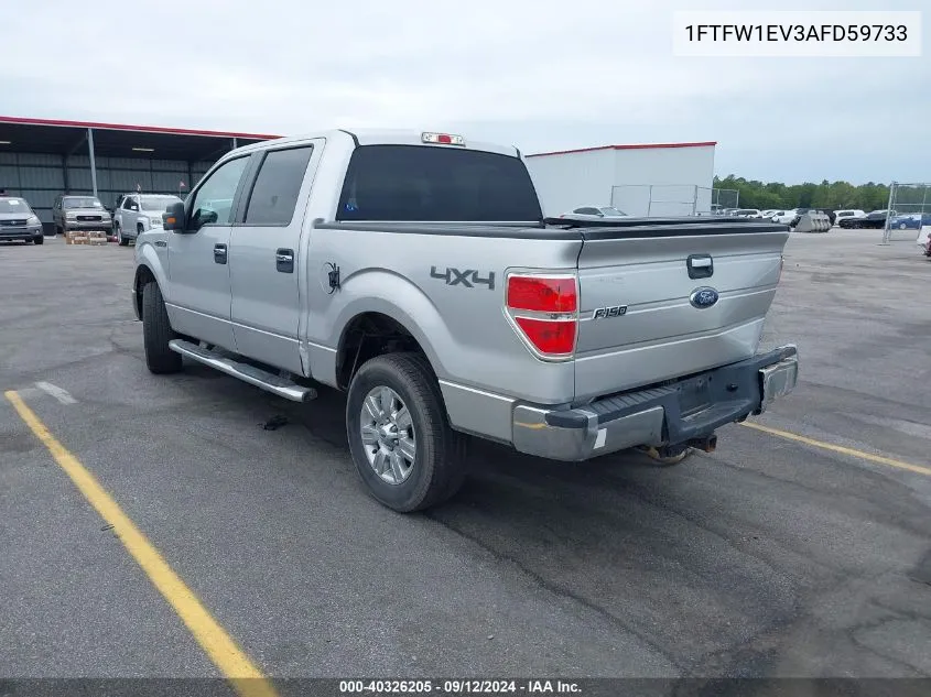 2010 Ford F-150 VIN: 1FTFW1EV3AFD59733 Lot: 40326205