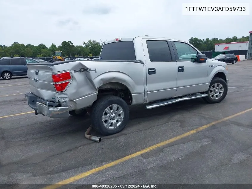 2010 Ford F-150 VIN: 1FTFW1EV3AFD59733 Lot: 40326205