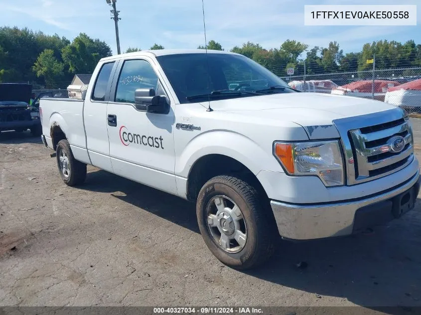 2010 Ford F-150 Fx4/Lariat/Xl/Xlt VIN: 1FTFX1EV0AKE50558 Lot: 40327034