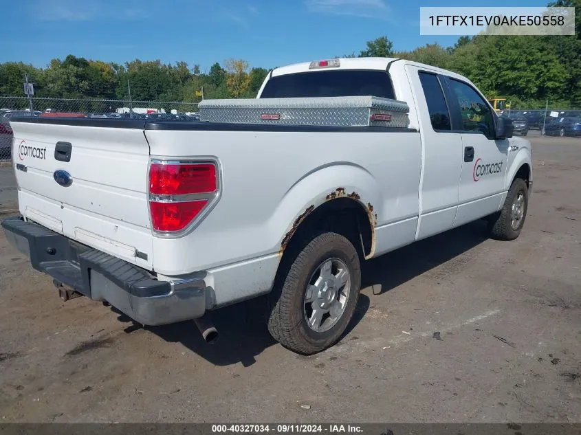 2010 Ford F-150 Fx4/Lariat/Xl/Xlt VIN: 1FTFX1EV0AKE50558 Lot: 40327034