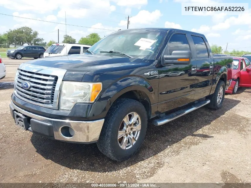 2010 Ford F-150 Fx2 Sport/Xl/Xlt VIN: 1FTEW1C86AFA52226 Lot: 40338006