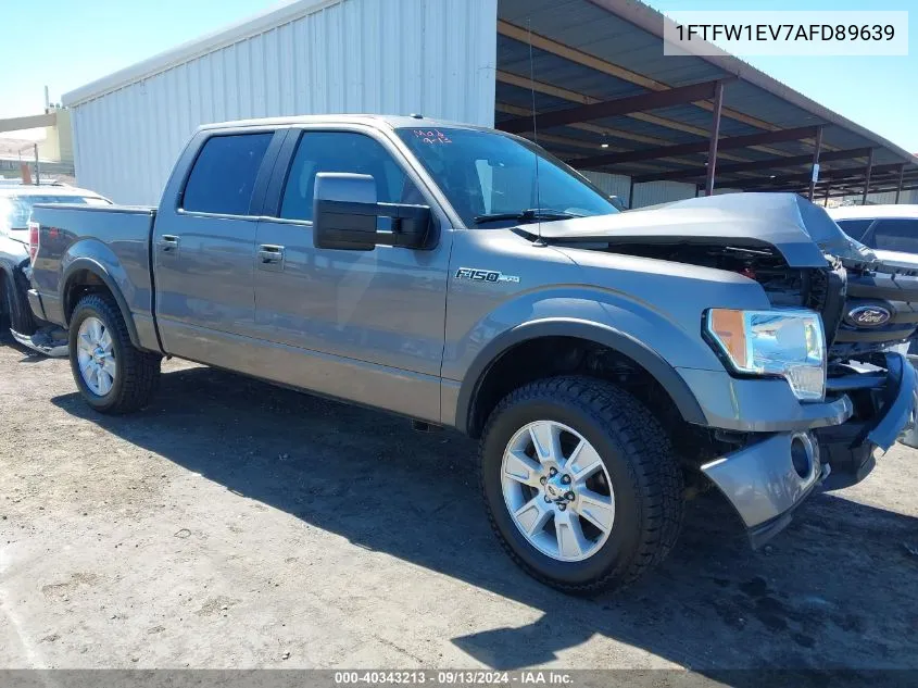 2010 Ford F-150 Fx4/Harley-Davidson/King Ranch/Lariat/Platinum/Xl/Xlt VIN: 1FTFW1EV7AFD89639 Lot: 40343213