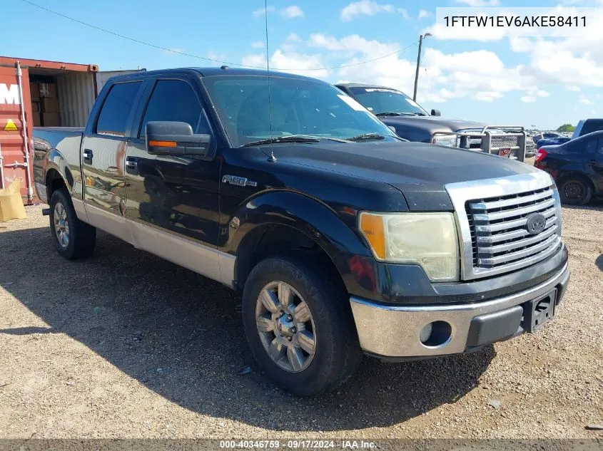 1FTFW1EV6AKE58411 2010 Ford F-150 Fx4/Harley-Davidson/King Ranch/Lariat/Platinum/Xl/Xlt