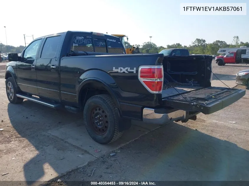 1FTFW1EV1AKB57061 2010 Ford F-150 Supercrew