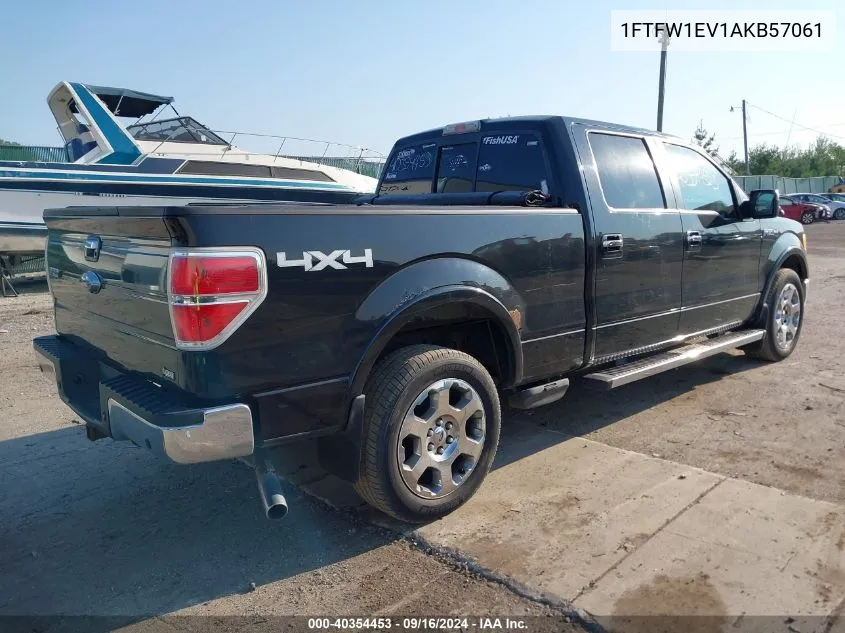 1FTFW1EV1AKB57061 2010 Ford F-150 Supercrew