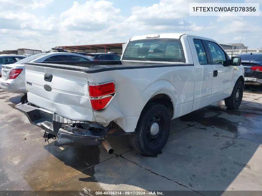 1FTEX1CW0AFD78356 2010 Ford F-150 Stx/Xl