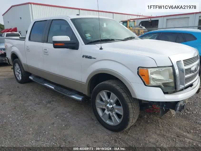 1FTFW1CV6AKA21978 2010 Ford F-150 Fx2 Sport/Harley-Davidson/King Ranch/Lariat/Platinum/Xl/Xlt