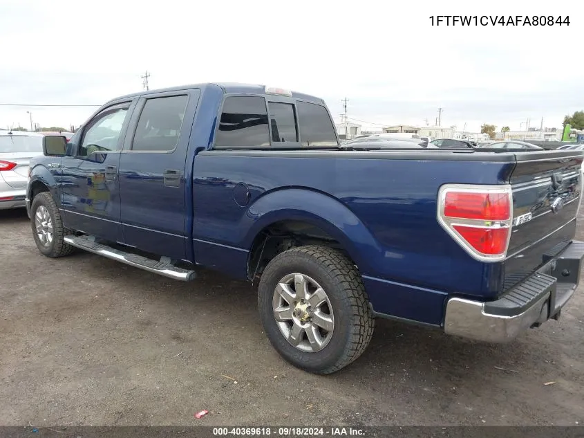 2010 Ford F-150 Fx2 Sport/Harley-Davidson/King Ranch/Lariat/Platinum/Xl/Xlt VIN: 1FTFW1CV4AFA80844 Lot: 40369618