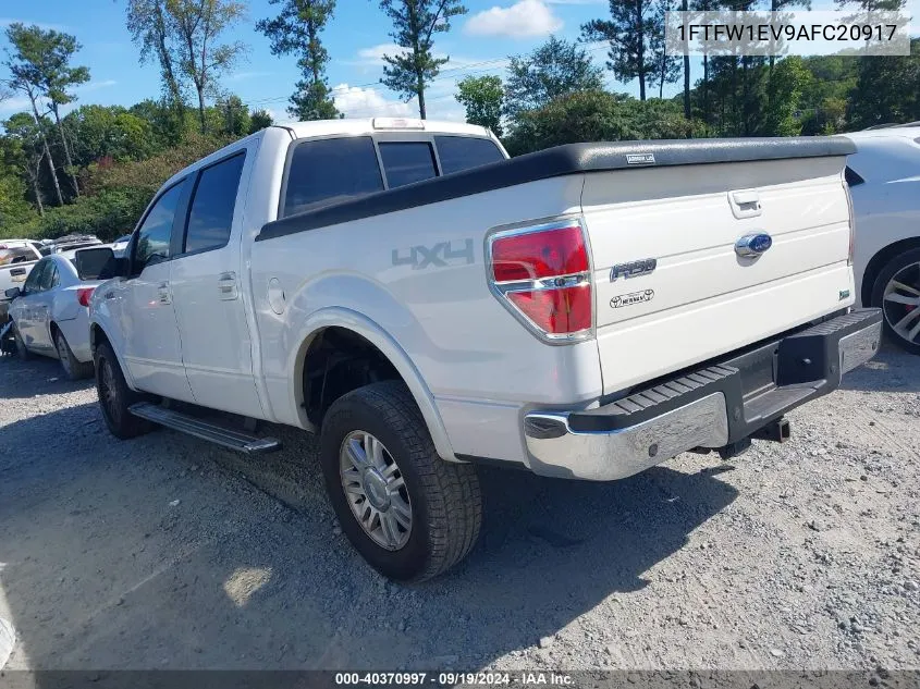 1FTFW1EV9AFC20917 2010 Ford F-150 Fx4/Harley-Davidson/King Ranch/Lariat/Platinum/Xl/Xlt