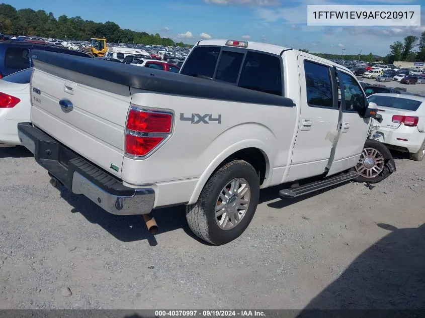 1FTFW1EV9AFC20917 2010 Ford F-150 Fx4/Harley-Davidson/King Ranch/Lariat/Platinum/Xl/Xlt