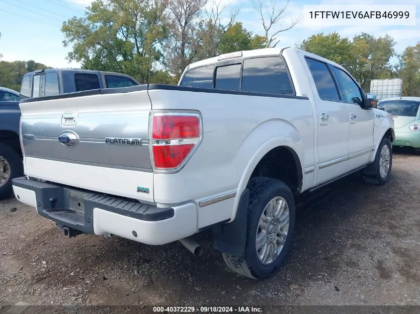 2010 Ford F-150 Fx4/Harley-Davidson/King Ranch/Lariat/Platinum/Xl/Xlt VIN: 1FTFW1EV6AFB46999 Lot: 40372229