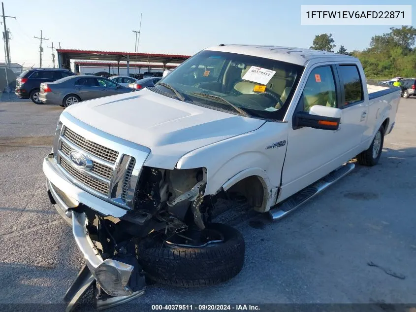 2010 Ford F-150 Fx4/Harley-Davidson/King Ranch/Lariat/Platinum/Xl/Xlt VIN: 1FTFW1EV6AFD22871 Lot: 40379511