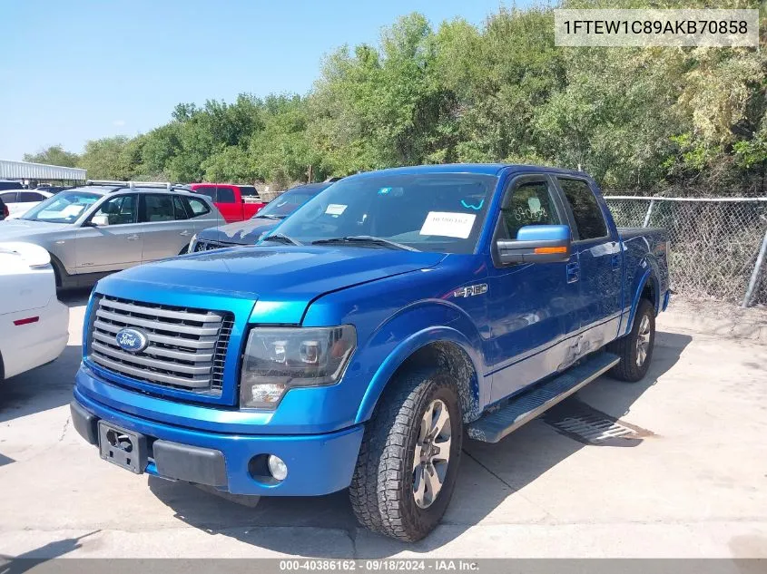 2010 Ford F-150 Fx2 Sport/Xl/Xlt VIN: 1FTEW1C89AKB70858 Lot: 40386162