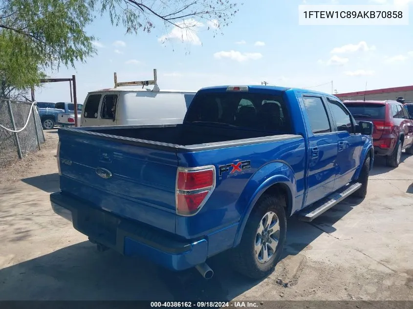 2010 Ford F-150 Fx2 Sport/Xl/Xlt VIN: 1FTEW1C89AKB70858 Lot: 40386162