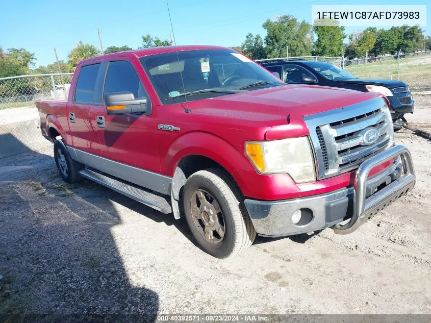 2010 Ford F-150 Supercrew VIN: 1FTEW1C87AFD73983 Lot: 40392571