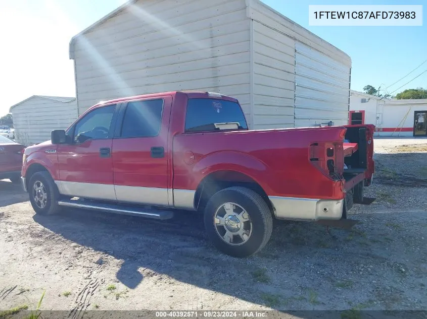 2010 Ford F-150 Supercrew VIN: 1FTEW1C87AFD73983 Lot: 40392571