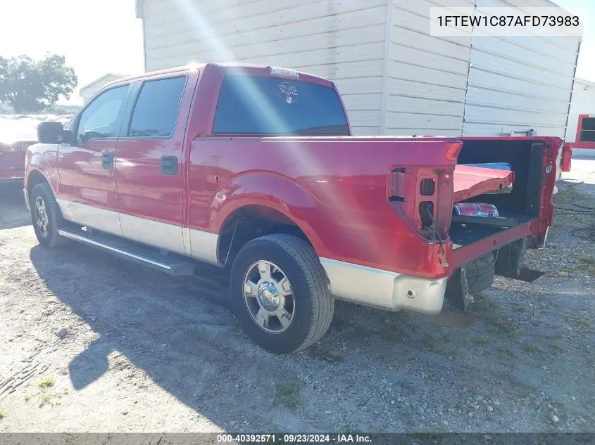 2010 Ford F-150 Supercrew VIN: 1FTEW1C87AFD73983 Lot: 40392571