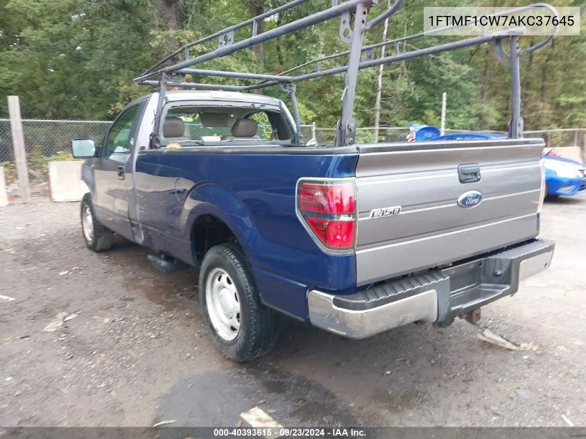 1FTMF1CW7AKC37645 2010 Ford F-150 Xl