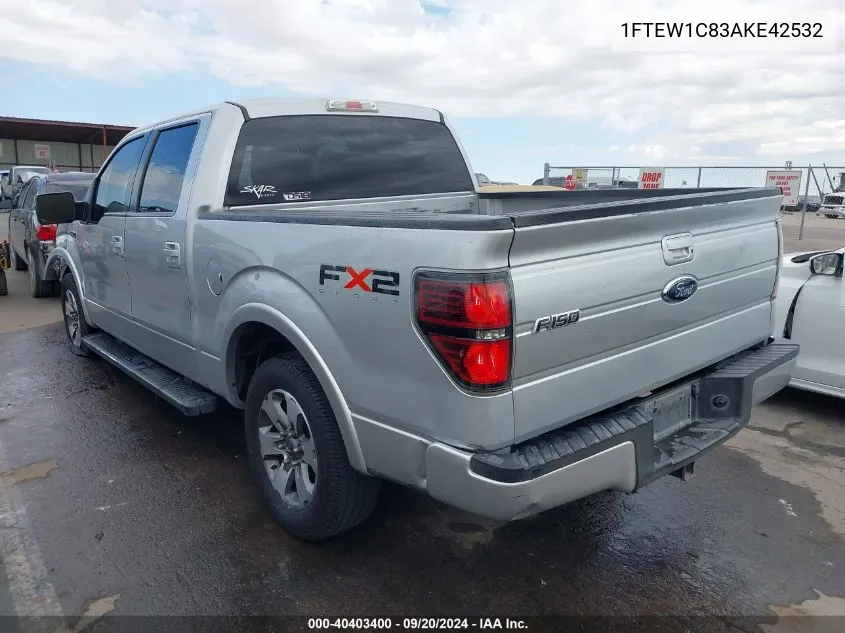 1FTEW1C83AKE42532 2010 Ford F-150 Fx2 Sport/Xl/Xlt