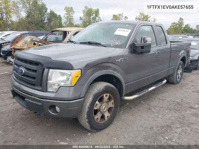 2010 Ford F-150 Fx4/Lariat/Xl/Xlt VIN: 1FTFX1EV0AKE57655 Lot: 40409614