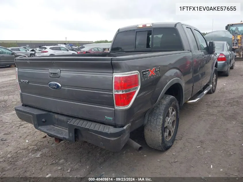 1FTFX1EV0AKE57655 2010 Ford F-150 Fx4/Lariat/Xl/Xlt