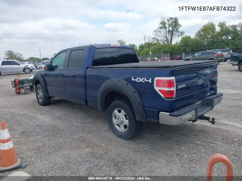 1FTFW1E87AFB74322 2010 Ford F-150 Xl/Xlt