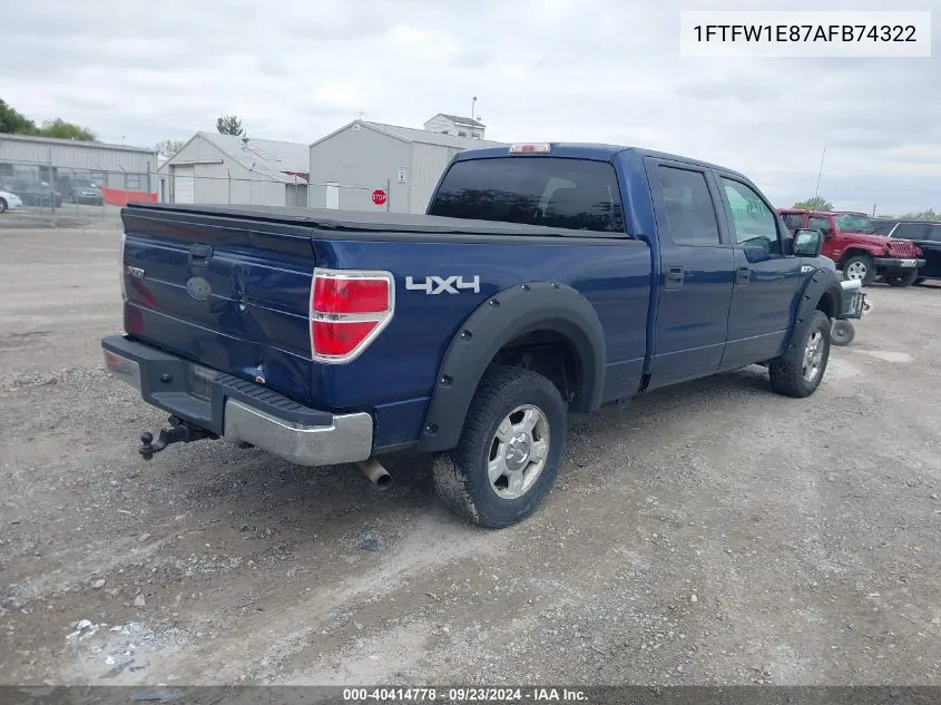 1FTFW1E87AFB74322 2010 Ford F-150 Xl/Xlt