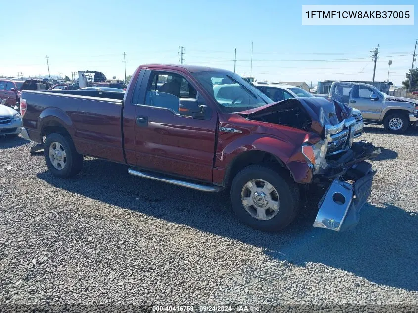 2010 Ford F-150 Stx/Xl/Xlt VIN: 1FTMF1CW8AKB37005 Lot: 40416759