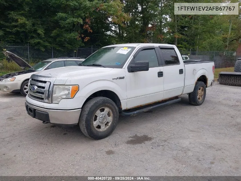 2010 Ford F-150 Fx4/Harley-Davidson/King Ranch/Lariat/Platinum/Xl/Xlt VIN: 1FTFW1EV2AFB67767 Lot: 40420720