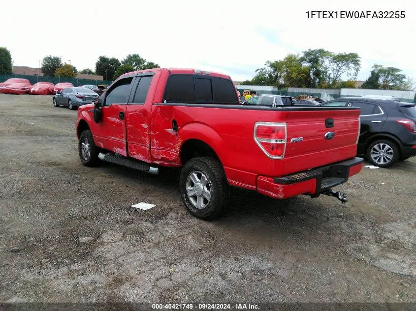 2010 Ford F150 Super Cab VIN: 1FTEX1EW0AFA32255 Lot: 40421749