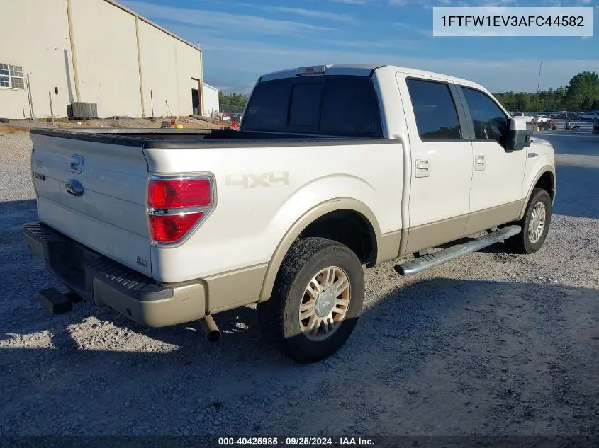 1FTFW1EV3AFC44582 2010 Ford F-150 Fx4/Harley-Davidson/King Ranch/Lariat/Platinum/Xl/Xlt