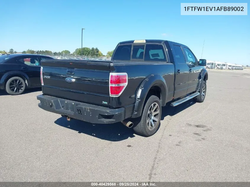 2010 Ford F-150 Fx4/Harley-Davidson/King Ranch/Lariat/Platinum/Xl/Xlt VIN: 1FTFW1EV1AFB89002 Lot: 40429568