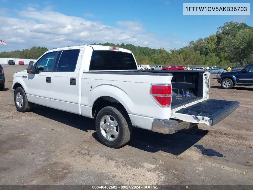 1FTFW1CV5AKB36703 2010 Ford F-150 Fx2 Sport/Harley-Davidson/King Ranch/Lariat/Platinum/Xl/Xlt