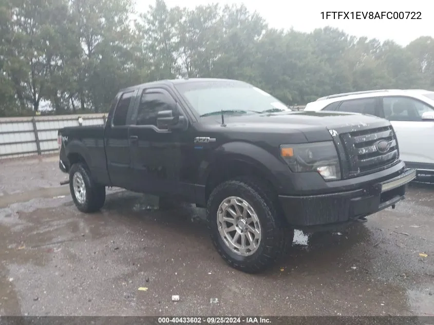 2010 Ford F-150 Fx4/Lariat/Xl/Xlt VIN: 1FTFX1EV8AFC00722 Lot: 40433602