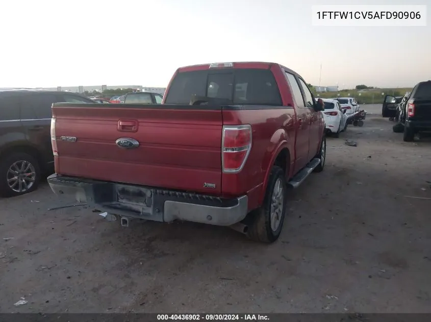 1FTFW1CV5AFD90906 2010 Ford F150 Supercrew