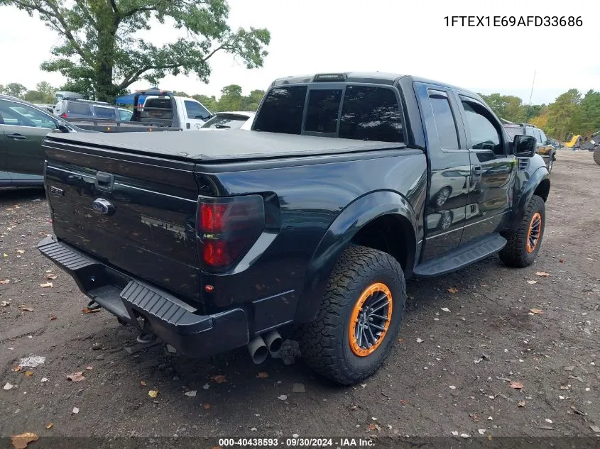 1FTEX1E69AFD33686 2010 Ford F-150 Svt Raptor