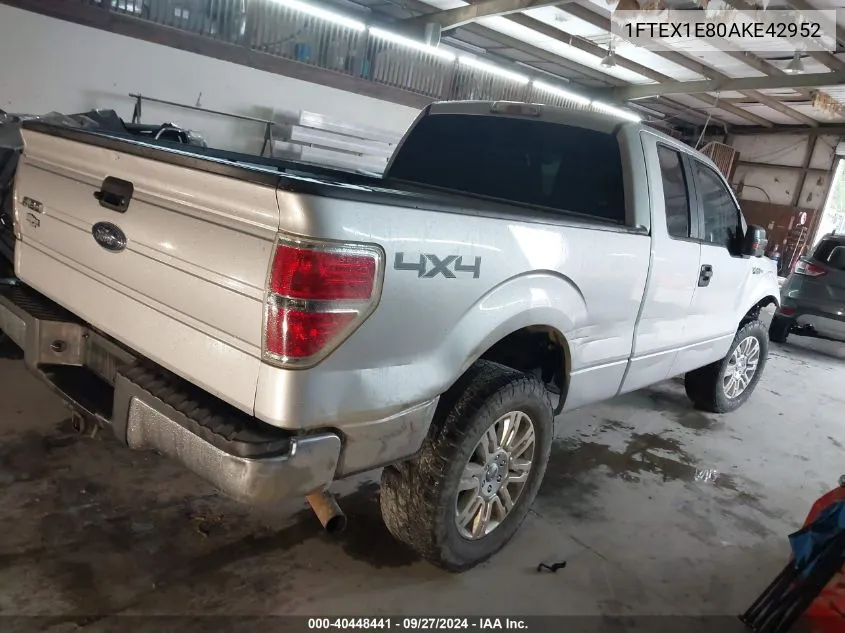 1FTEX1E80AKE42952 2010 Ford F-150 Stx/Xl/Xlt