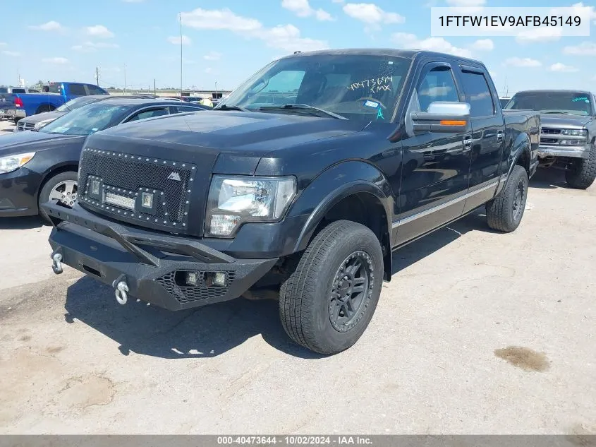 2010 Ford F-150 Fx4/Harley-Davidson/King Ranch/Lariat/Platinum/Xl/Xlt VIN: 1FTFW1EV9AFB45149 Lot: 40473644