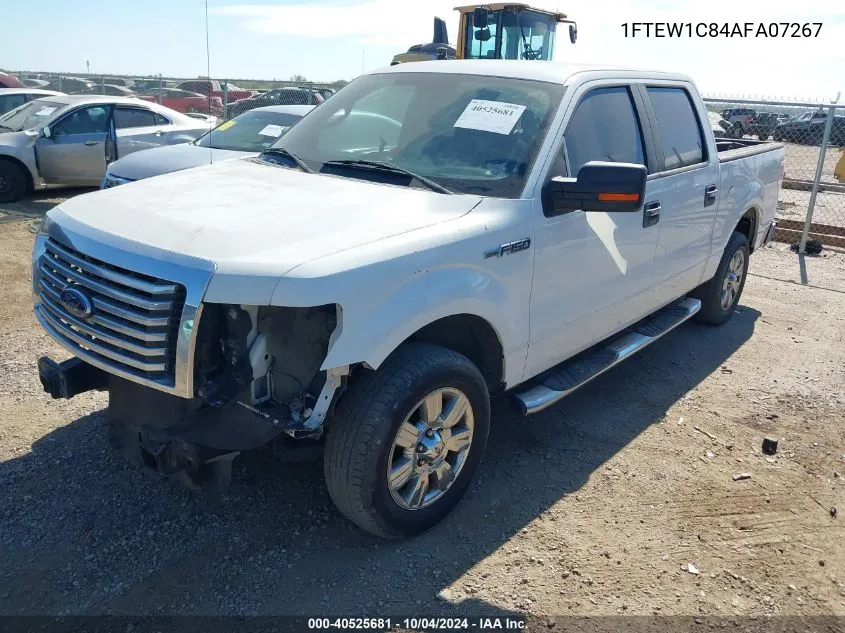 2010 Ford F-150 Fx2 Sport/Xl/Xlt VIN: 1FTEW1C84AFA07267 Lot: 40525681