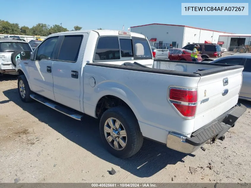 2010 Ford F-150 Fx2 Sport/Xl/Xlt VIN: 1FTEW1C84AFA07267 Lot: 40525681