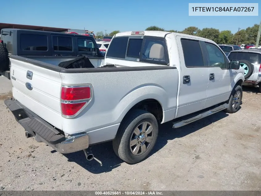 2010 Ford F-150 Fx2 Sport/Xl/Xlt VIN: 1FTEW1C84AFA07267 Lot: 40525681