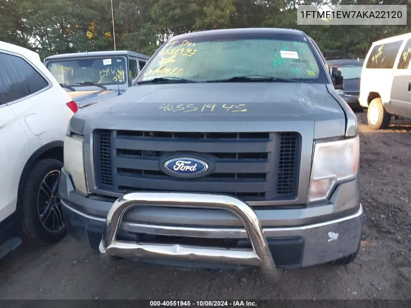 2010 Ford F-150 Stx/Xl/Xlt VIN: 1FTMF1EW7AKA22120 Lot: 40551945