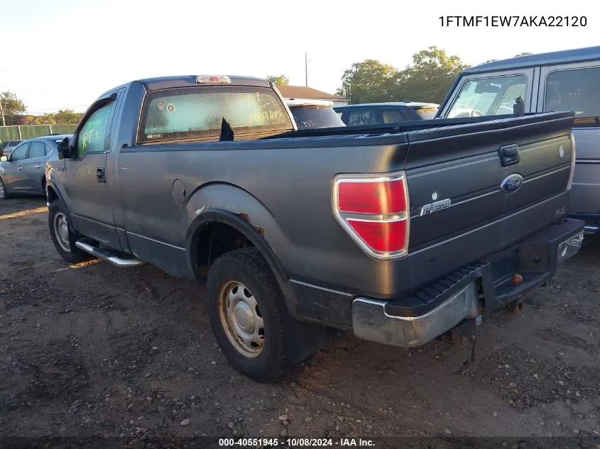 2010 Ford F-150 Stx/Xl/Xlt VIN: 1FTMF1EW7AKA22120 Lot: 40551945